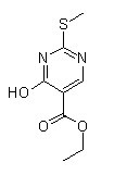 1,4-DIHYDRO-2-(METHYLTHIO)-4-OXO-5-PYRIMIDINE-CARBOXYLATE ACID ETHYL ESTER